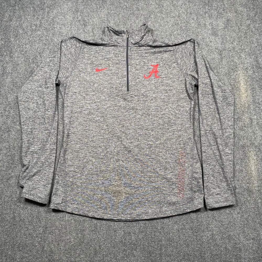 Alabama Crimson Tide Nike Gray Men's Quarter-Zip